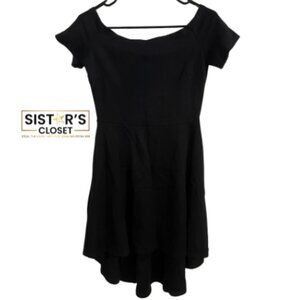 Sarin Mathews Black Off Shoulder Dress Women's Small